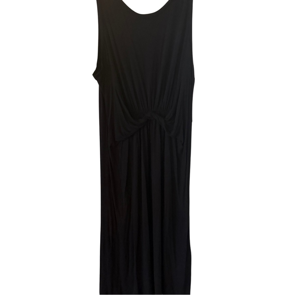 Maurices 24/7 Black Knot Front Sleeveless Dress – Size XL – Rayon Blend